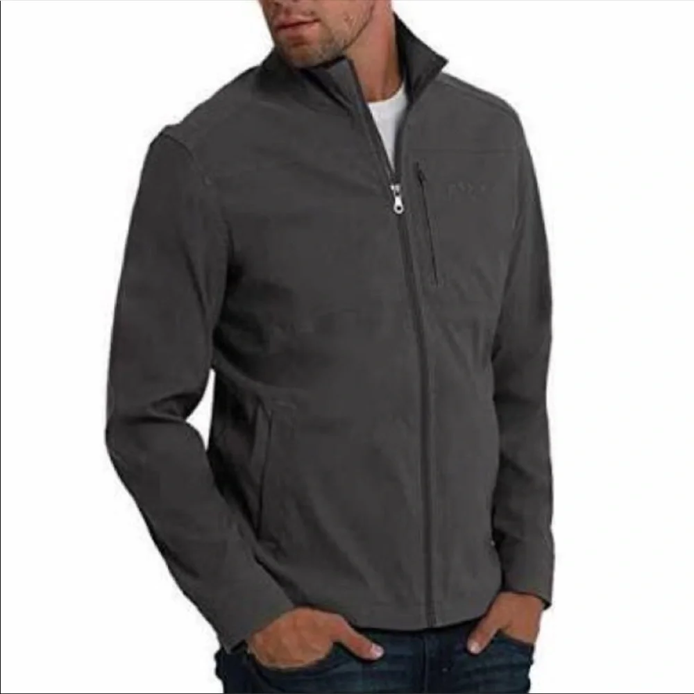 Orvis Size Medium Grey Lightweight Stretch Water Resistant Jacket